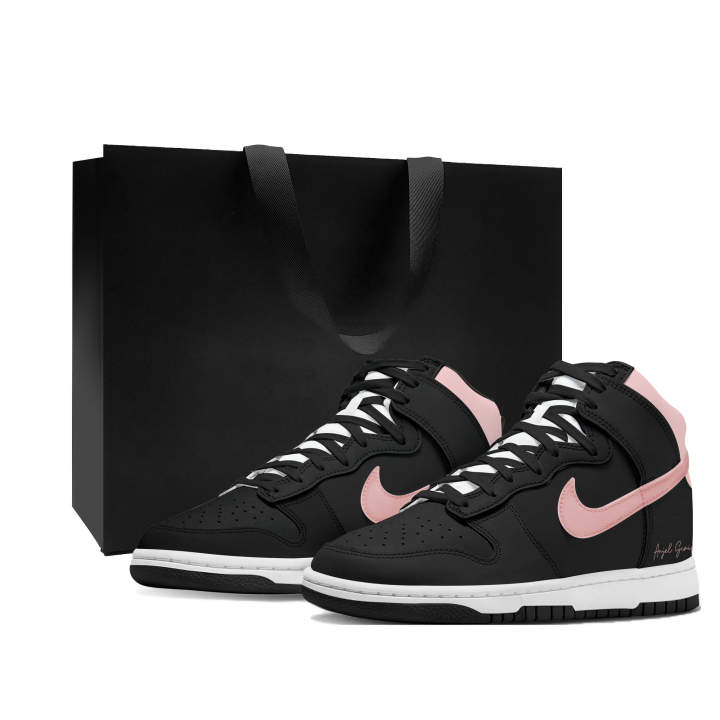 Nike Nike Dunk Thermal Cushioning Abrasion Resistant High top Skateboard Shoes Women's Black