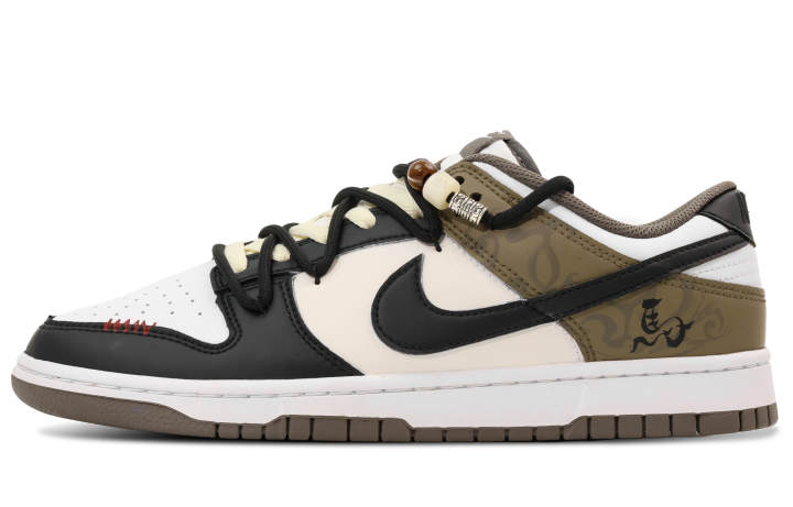 Nike Nike Dunk Leather Low top Skateboard Shoes Men's Brown