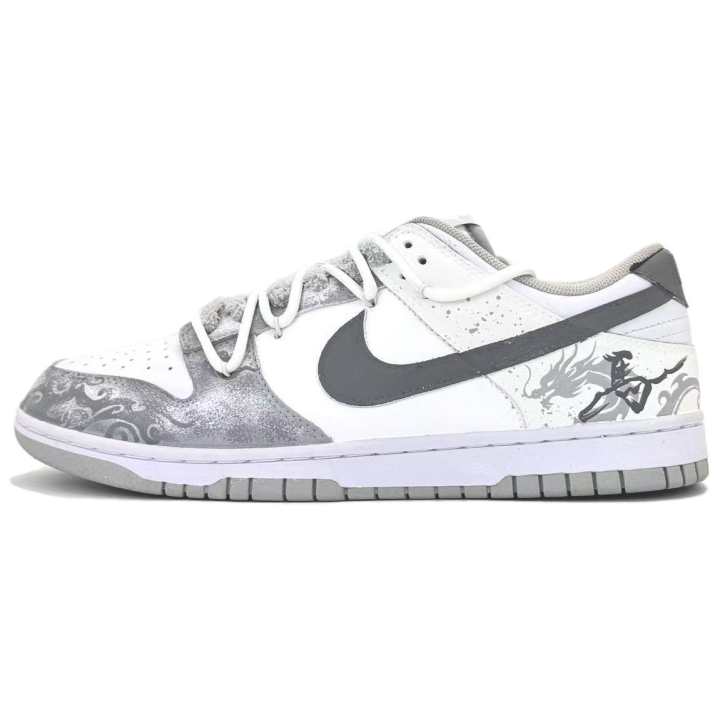 Nike Nike Dunk Fantasy, White Dragon Horse Abrasion Resistant Slip Resistant Abrasion Resistant Slip Resistant Low top
