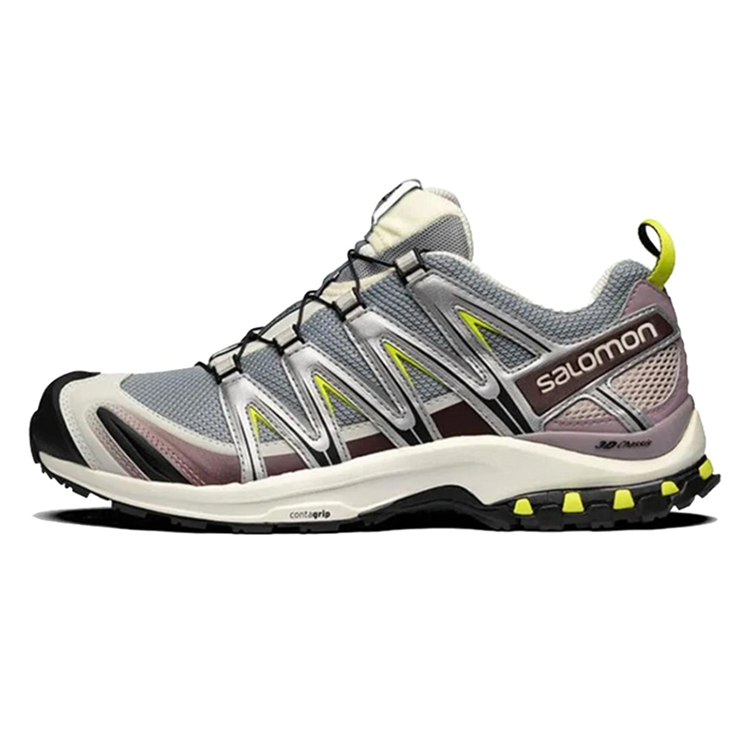SALOMON XA PRO 3D Mesh Cushioning Breathable Low top Running Shoes Unisex Sandfield Gray