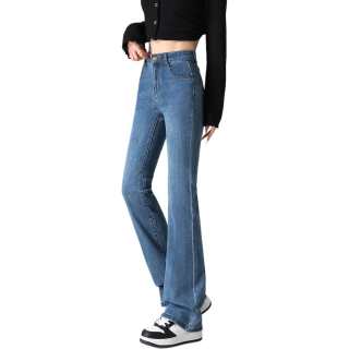 Tonlion Jeans Women's Medium Blue Moderate Flared Pants