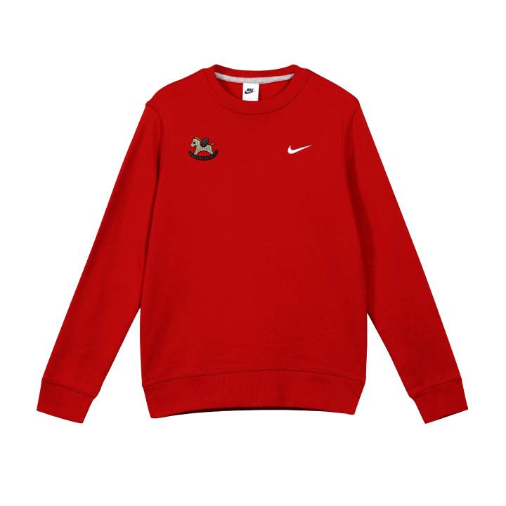 Nike Nike Sweatshirts Unisex Red Crew Neck Moderate Regular