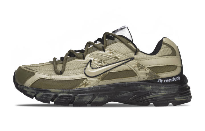 Nike Nike Initiator Cushioning Abrasion Resistant Breathable Low top Running Shoes Men's Army Green