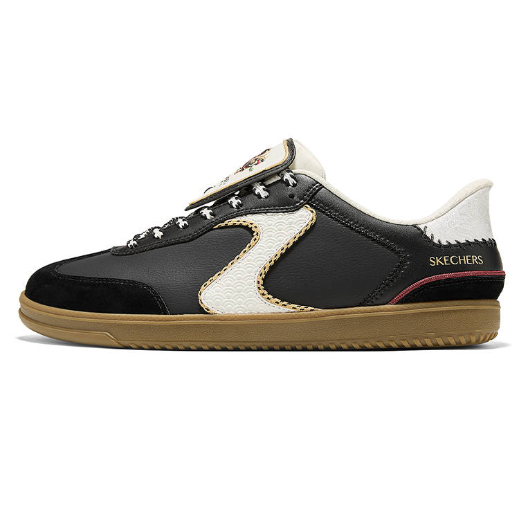 Skechers Court Classics Low top German Army Trainers Men's Black