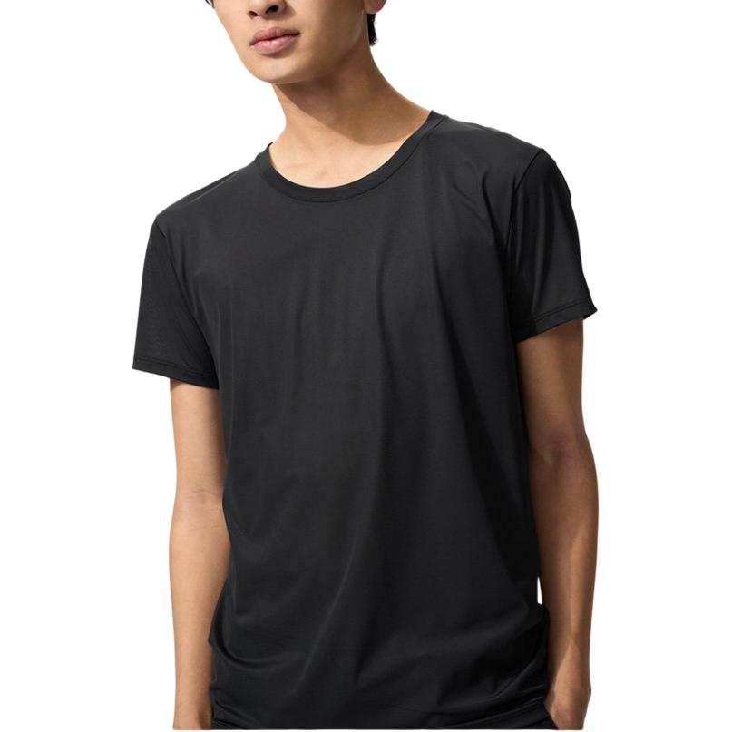 UNIQLO SS26 T Shirts Men's 09 Black Crew Neck