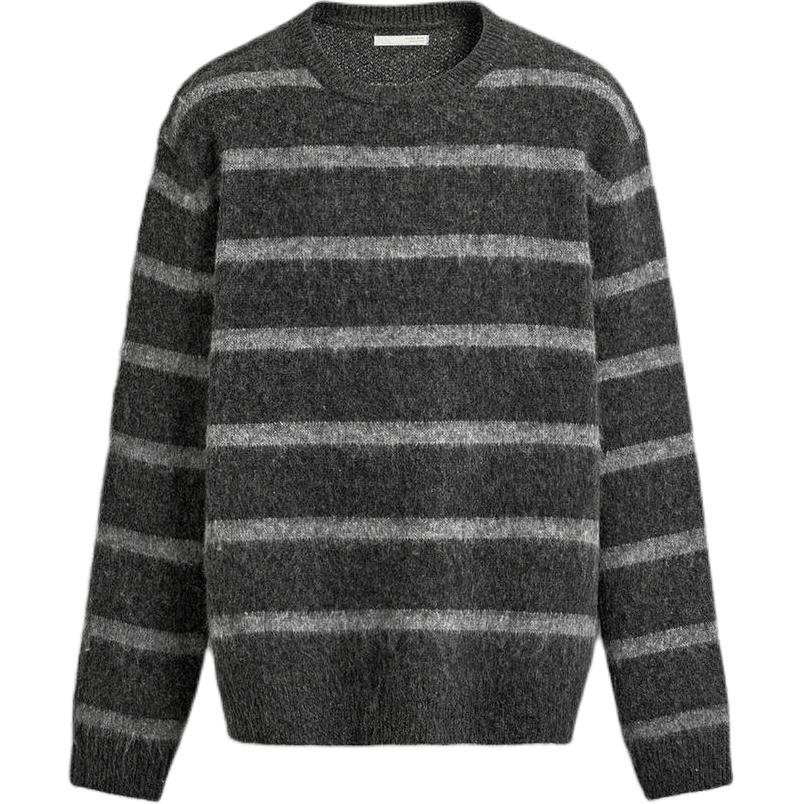 ZARA Sweaters Men's Dark Gray Crew Neck Moderate