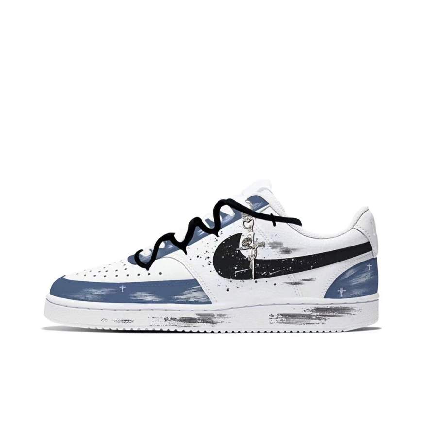 Nike Nike Court Vision 1 NIO Xingji Wear resistant And Lightweight Low top Skateboard Shoes Unisex