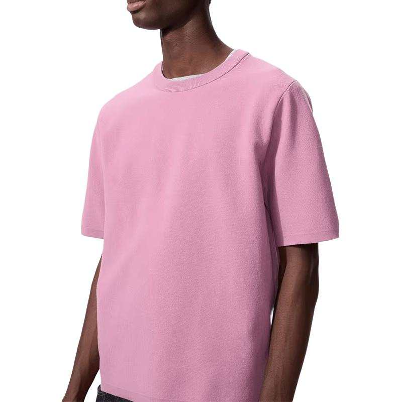 UNIQLO Knitwear Unisex 11 Pink Crew Neck Moderate Other