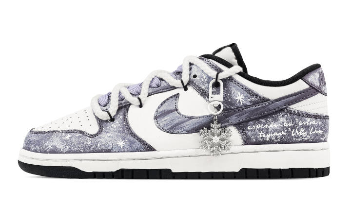 Nike Nike Dunk Purple Mist Snow 2 Leather Slip Resistant, Abrasion Resistant, Lightweight Cushioning Low top