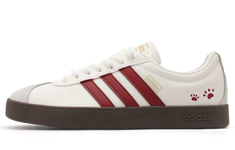 Adidas Adidas VL COURT 2.0 Peach Blossom Lightweight Slip Resistant Lightweight Anti Slip Low top German Army Trainers Unisex