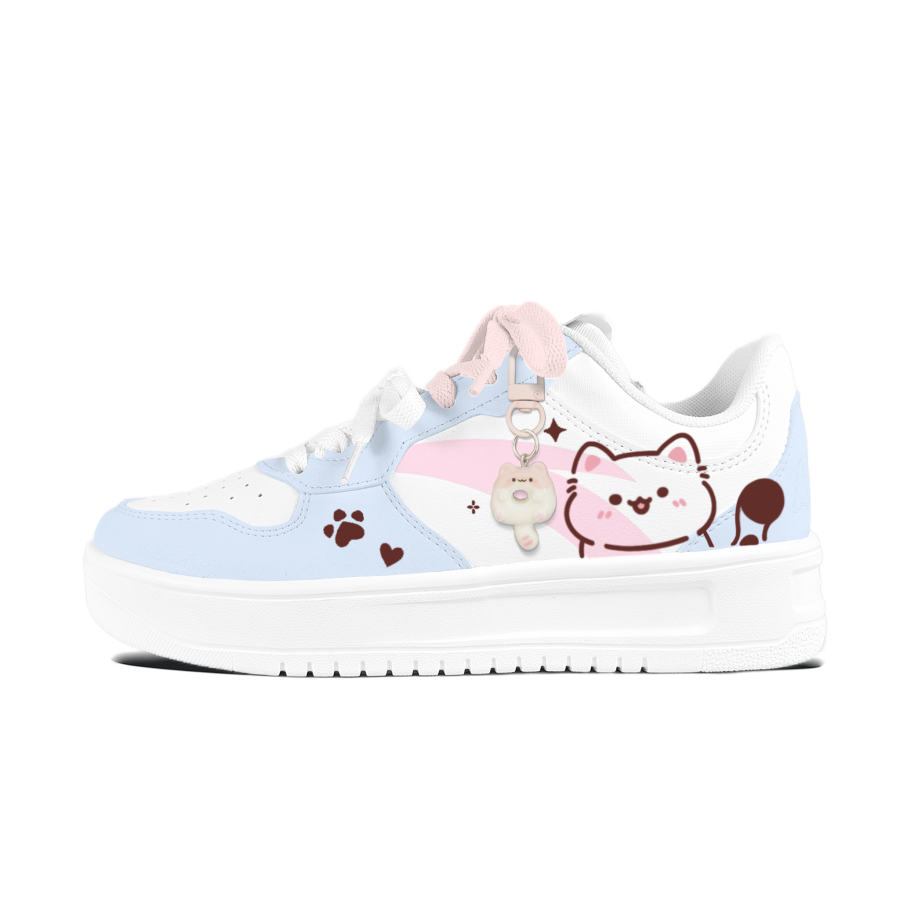 Anta Easy Fuller Face Cat Blue Low top Skateboard Shoes Unisex