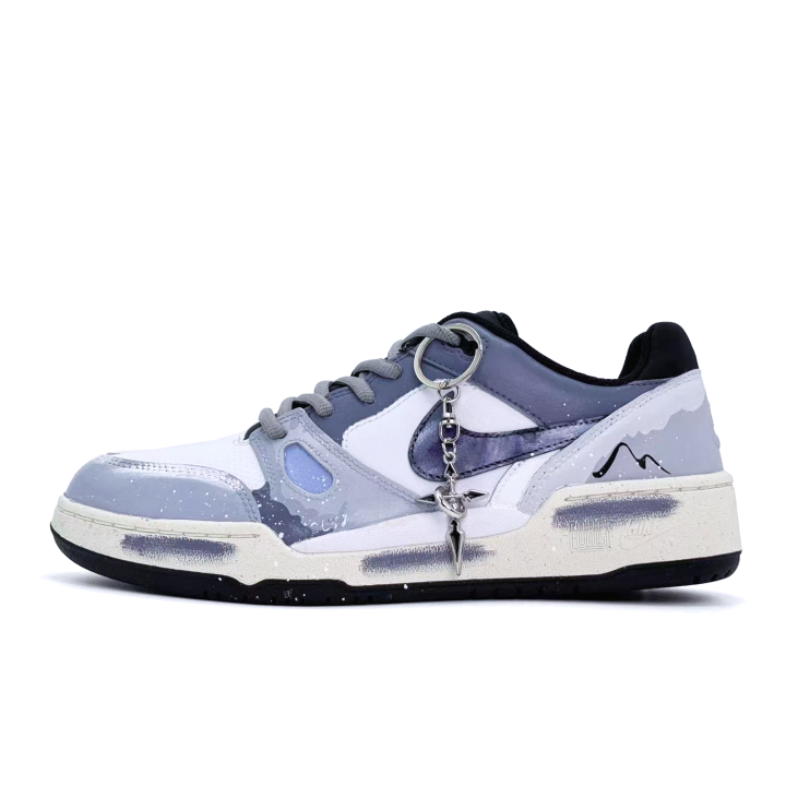 Nike Nike Full Force Empty Mountain Rain Abrasion Resistant Low top Skateboard Shoes Men's Blue Gray