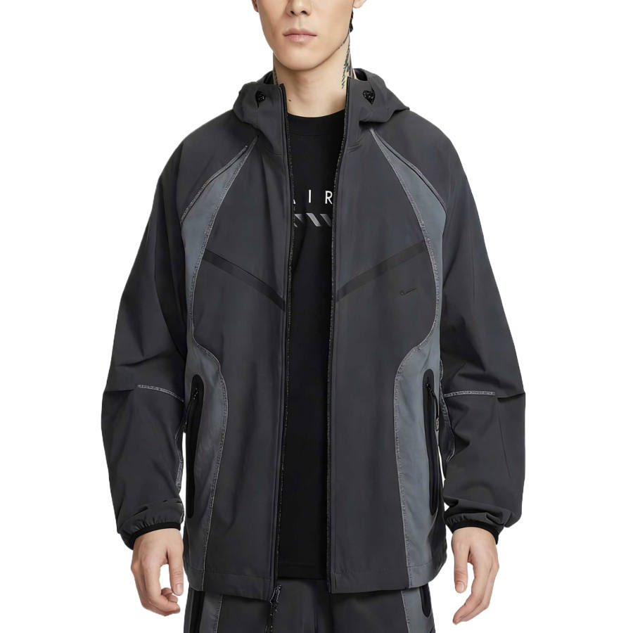 Nike Nike WINDRUNNER Jackets Men's Charcoal Gray/Iron Gray/Black Hooded Non Detachable Moderate Other