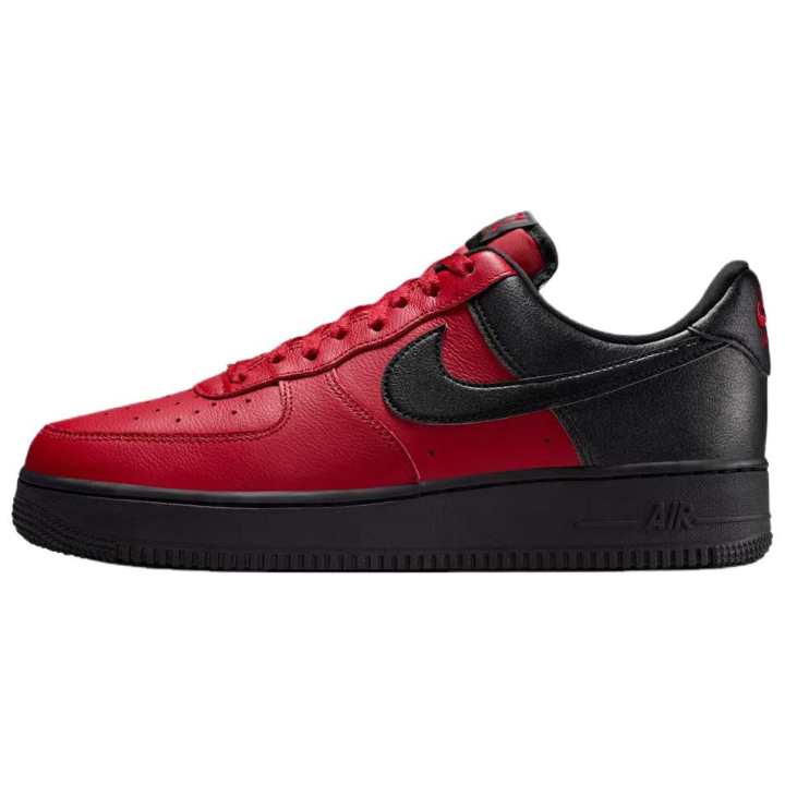 Nike Nike Air Force 1 Breathable Skateboard Shoes Men's Red Black