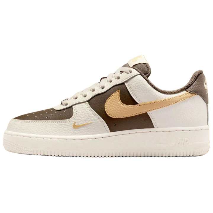 Nike Nike Air Force 1 Low top Skateboard Shoes Women's White Brown