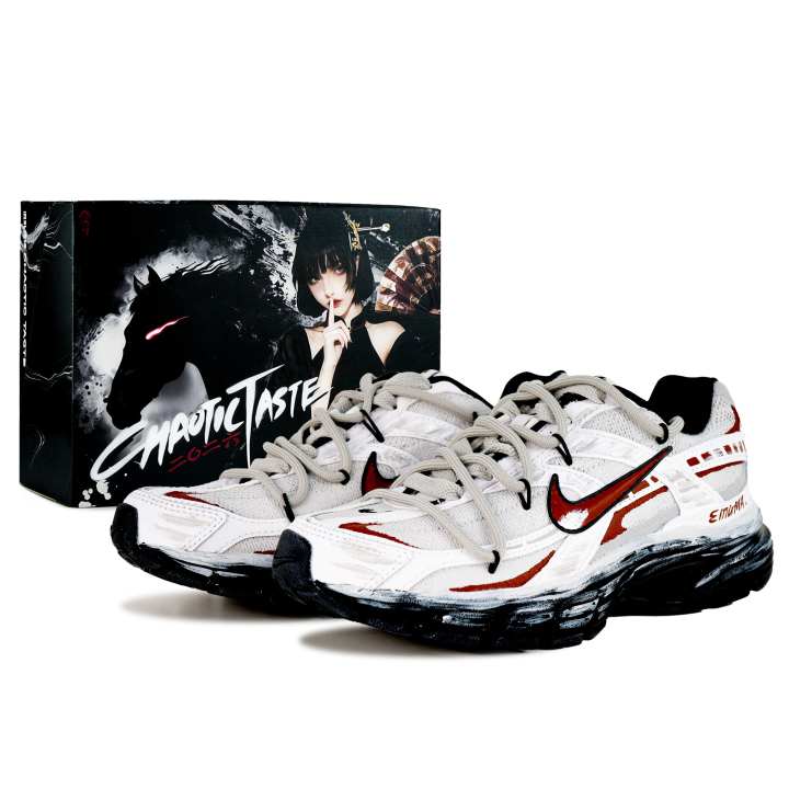 Nike Nike Initiator Breathable And Lightweight Low top Running Shoes Unisex Red White