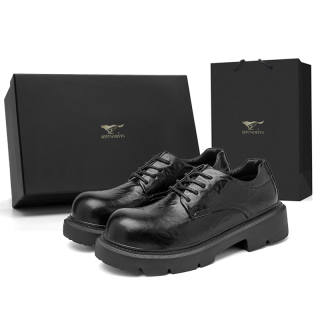 SEPTWOLVES Casual Leather Shoes Men's Black