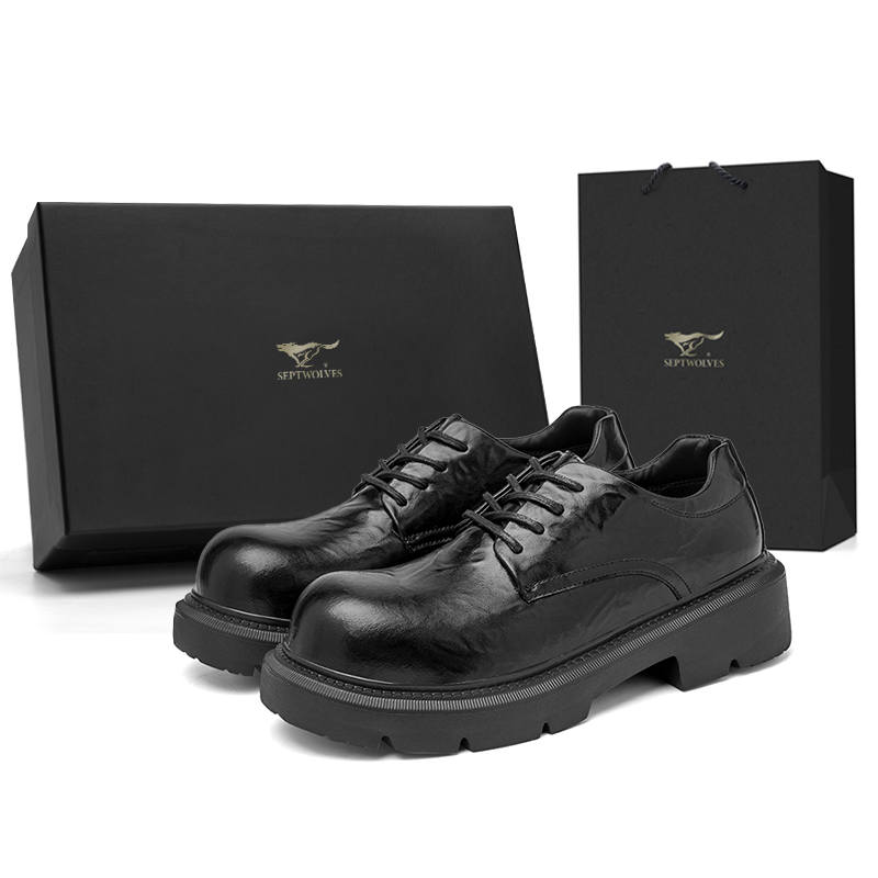 SEPTWOLVES SEPTWOLVES Casual Leather Shoes Men's Black