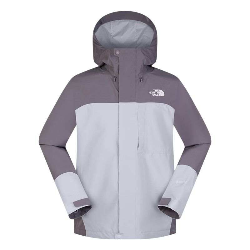 THE NORTH FACE GORE TEX Hiking Breathable, Abrasion Resistant, Waterproof, And Windproof Windbreaker Jacket Men's Gray