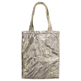 Rick Owens palladium foil shopper tote bag