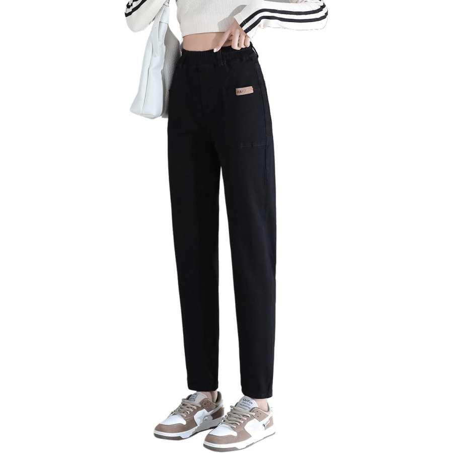 Tonlion Jeans Women's Black Moderate Harem Pants