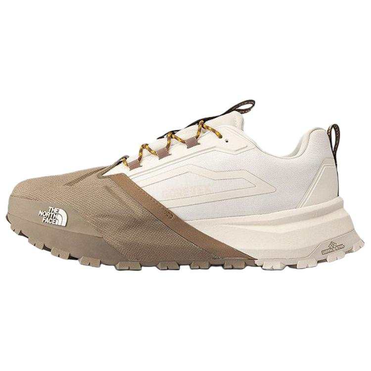 THE NORTH FACE Offtrail Breathable Abrasion Resistant Waterproof Grip Low top Hiking Shoes Unisex Beige White Brown