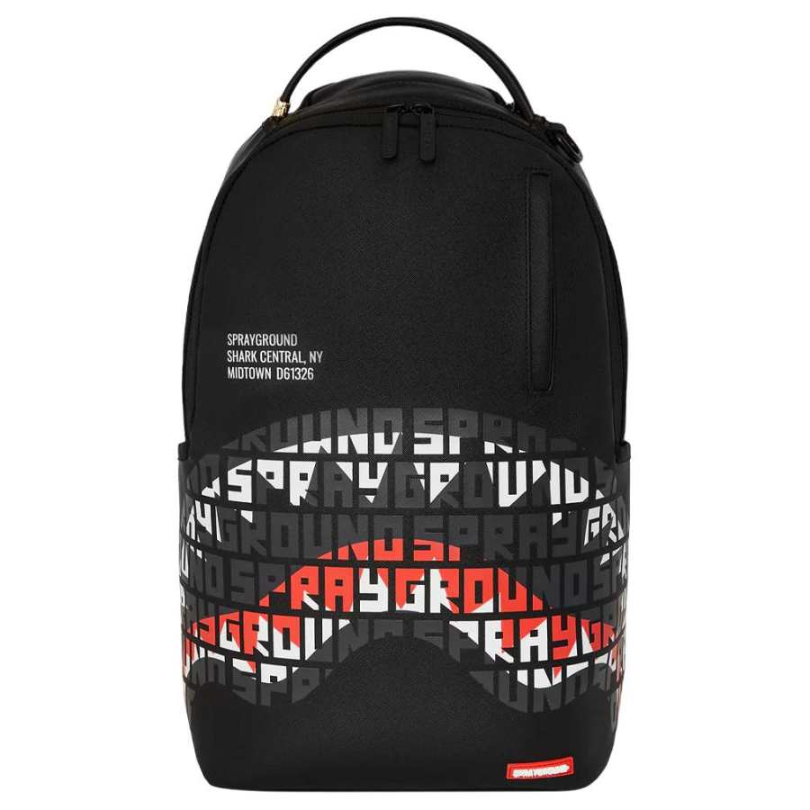 SPRAYGROUND SPRAYGROUND Artificial Leather Backpack Regular Unisex Black & Red