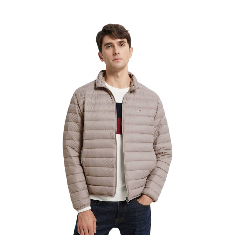 Tommy Hilfiger Tommy Hilfiger logo-patch zipped puffer jacket