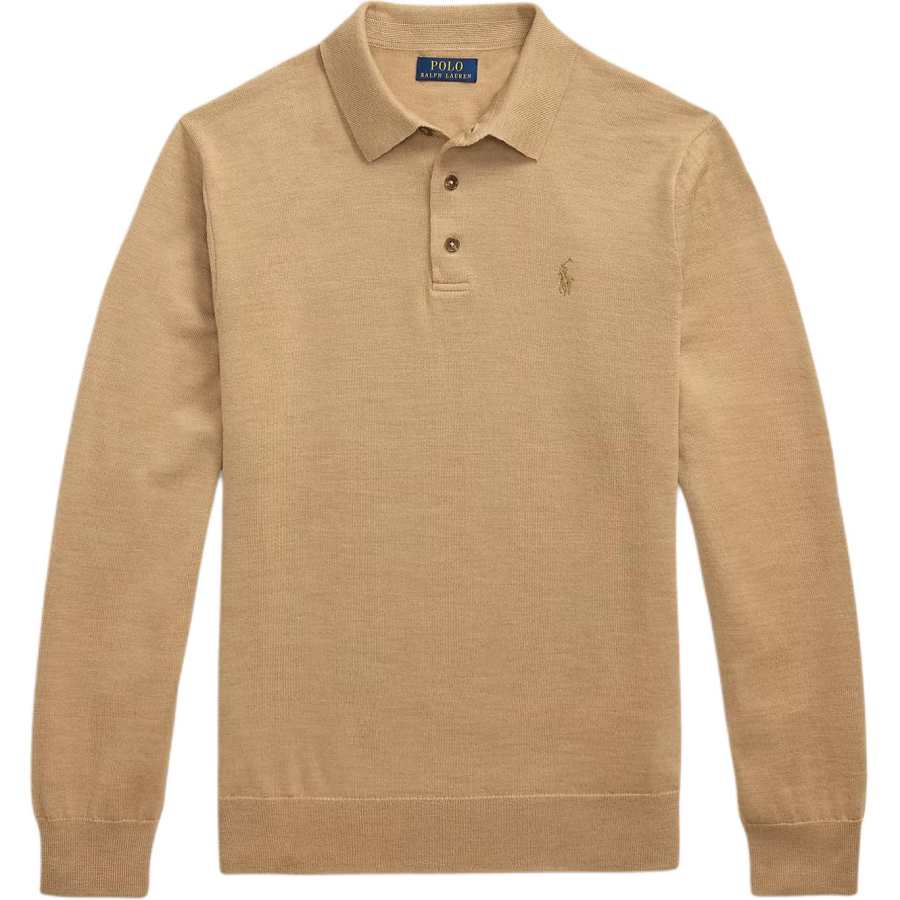 Polo Ralph Lauren Logo Embroidered Long Sleeved Polo Shirt