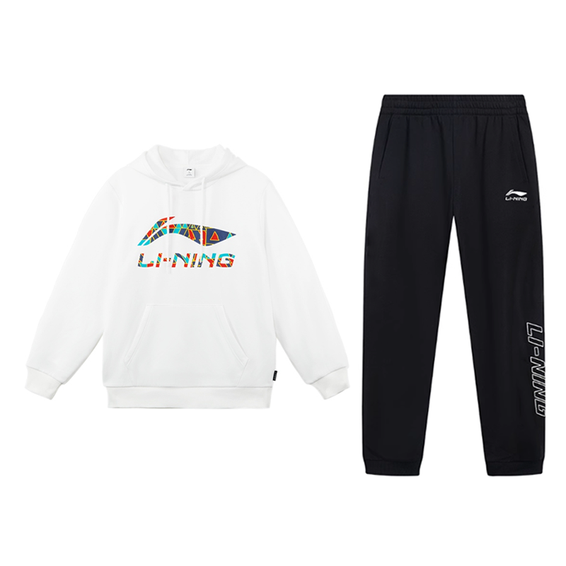 Li-Ning Li Ning Casual Sportswear Unisex Standard White+Black