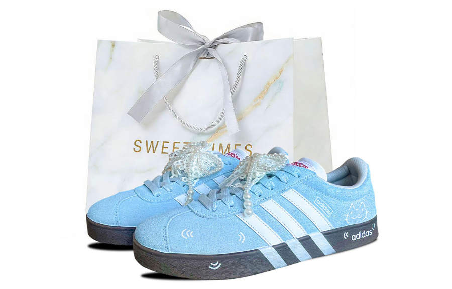 Adidas Adidas VL COURT 2.0 Wear resistant And Lightweight Low top German Army Trainers Women's