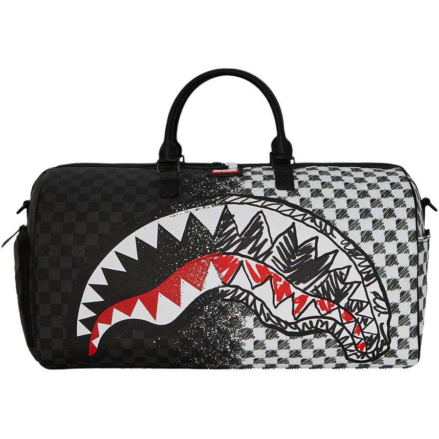 SPRAYGROUND 3L PVC One Shoulder Crossbody Handheld Travel Bag Unisex Black