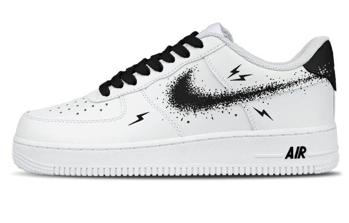 Nike Nike Air Force 1 Lightning Particle Leather Abrasion Resistant Abrasion Resistant Low top Skateboard Shoes Men's