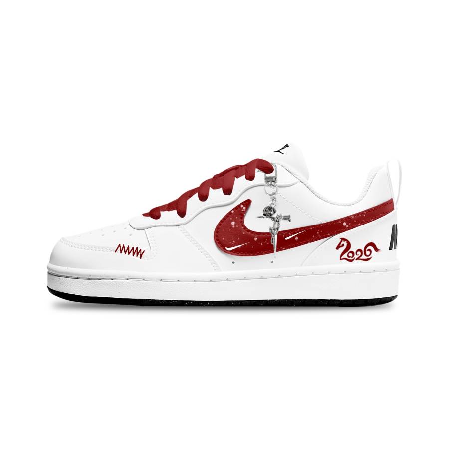 Nike Nike Court Borough Trendy Abrasion Resistant Abrasion Resistant Low top Kids' Skateboarding Shoes Unisex
