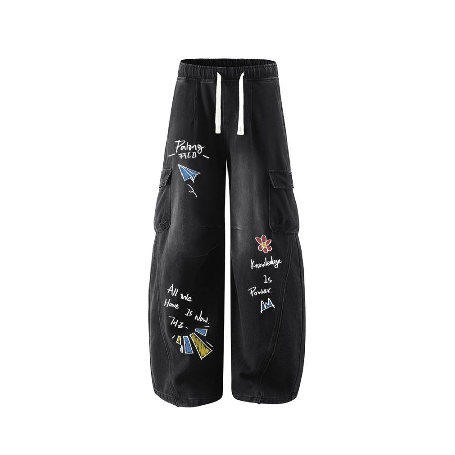 PAL ONGACO Jeans Unisex Moderate Cargo Pants