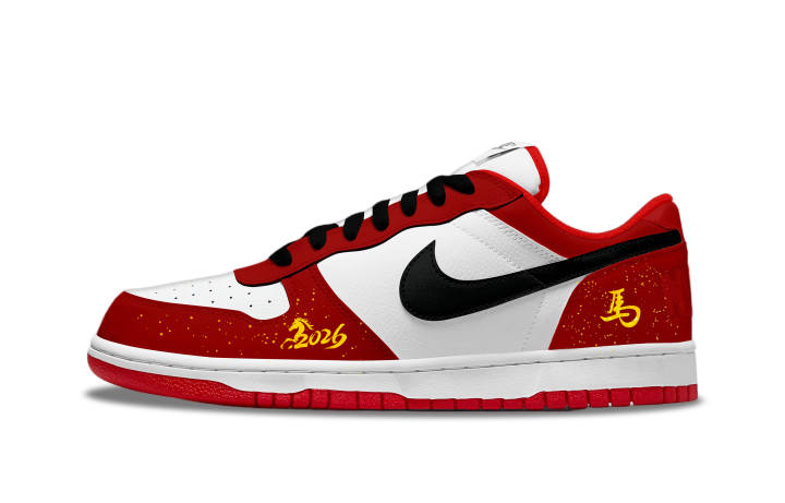 Nike Nike Big Leaping Ahead Abrasion Resistant Breathable Slip Resistant Low top Skateboard Shoes Men's Red White