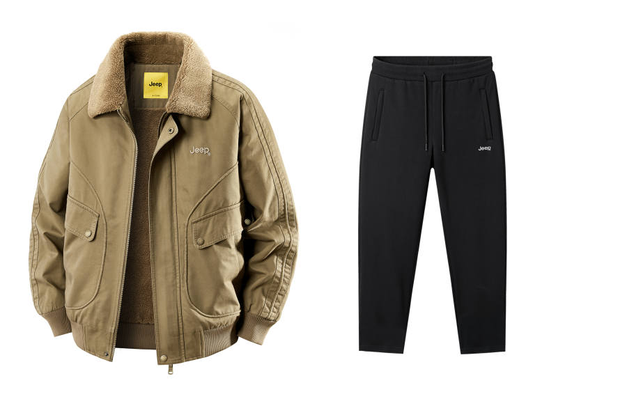 Jeep Casual Sportswear Unisex Lapel Thickened