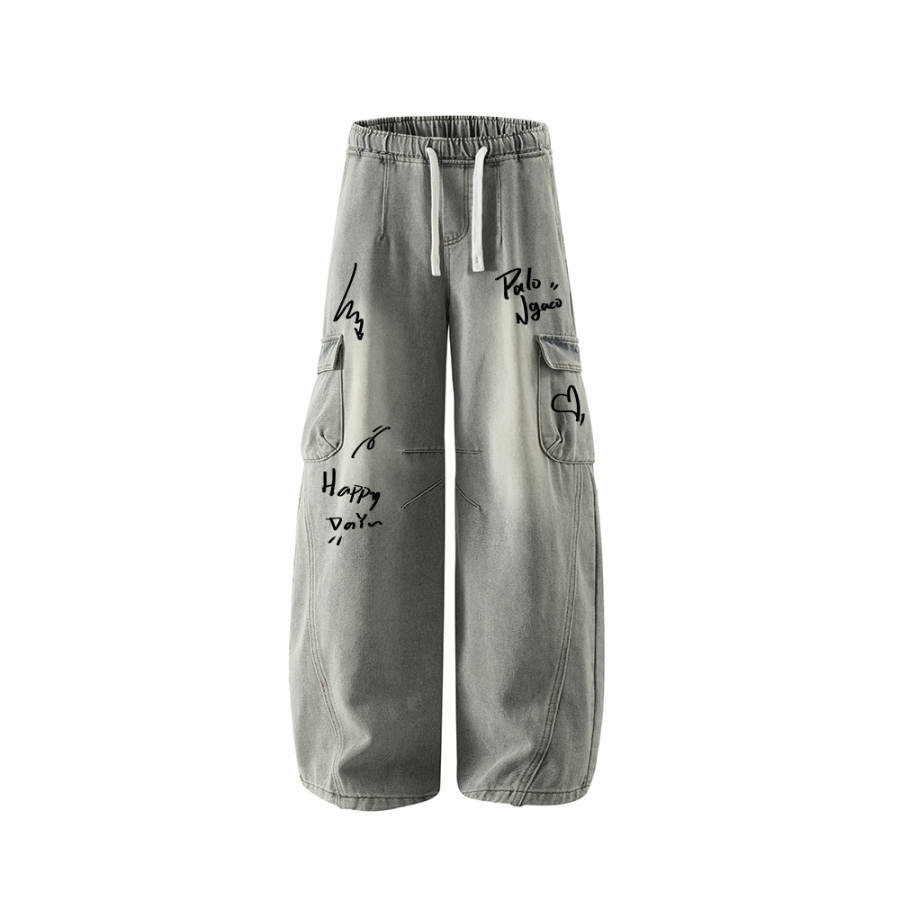 PAL ONGACO Jeans Unisex Moderate Cargo Pants