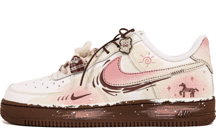 Nike Nike Air Force 1 Skateboard Shoes Women's Low Top Brown