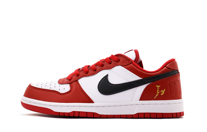 Nike Nike Big Coverage Abrasion Resistant Low top Skateboard Shoes Unisex Black Red