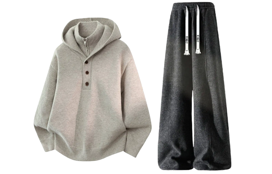 X1617 Casual Sportswear Unisex Hooded Thickened
