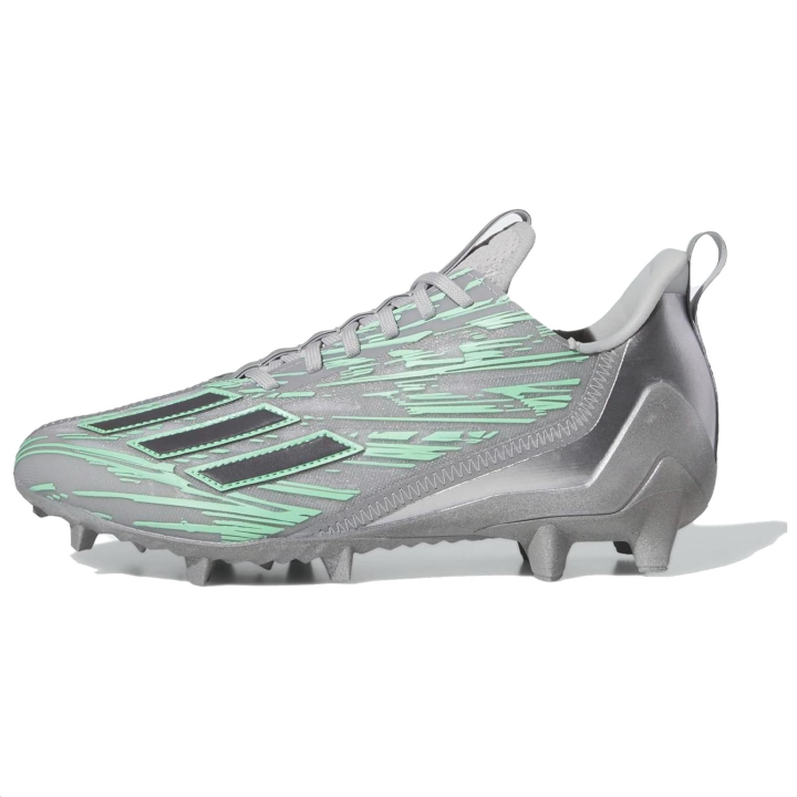 Adidas Adidas Adizero Cleats Breathable And Lightweight Soccer Shoes Men's Green Silver
