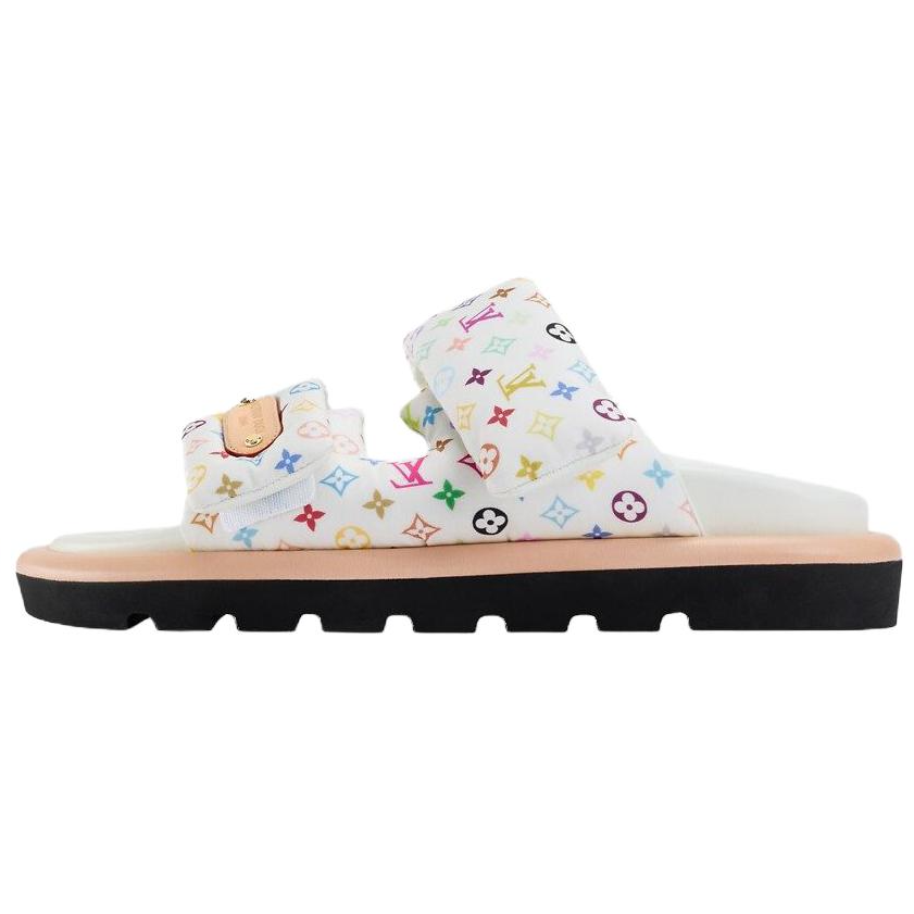 LOUIS VUITTON Slide Slippers Women's White