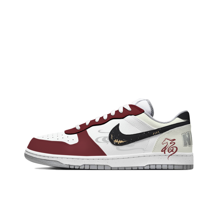 Nike Nike Big Rui Shadow Crimson Horse Skateboard Shoes Men's White Red