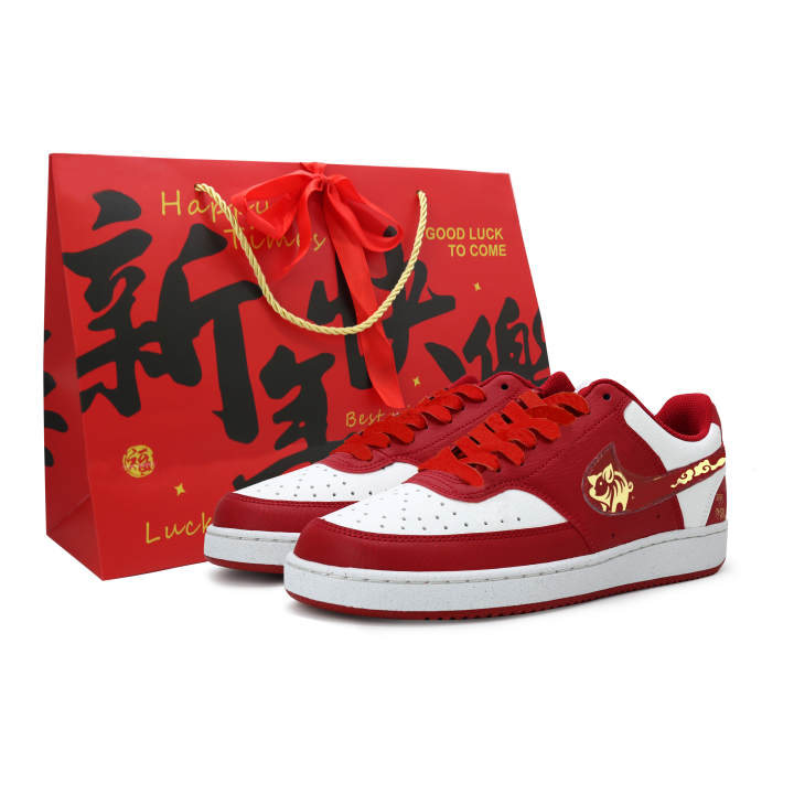 Nike Nike Court Vision Blessing Pig Welcoming Wealth Leather Coverage Abrasion Resistant Coverage Abrasion Resistant Low top