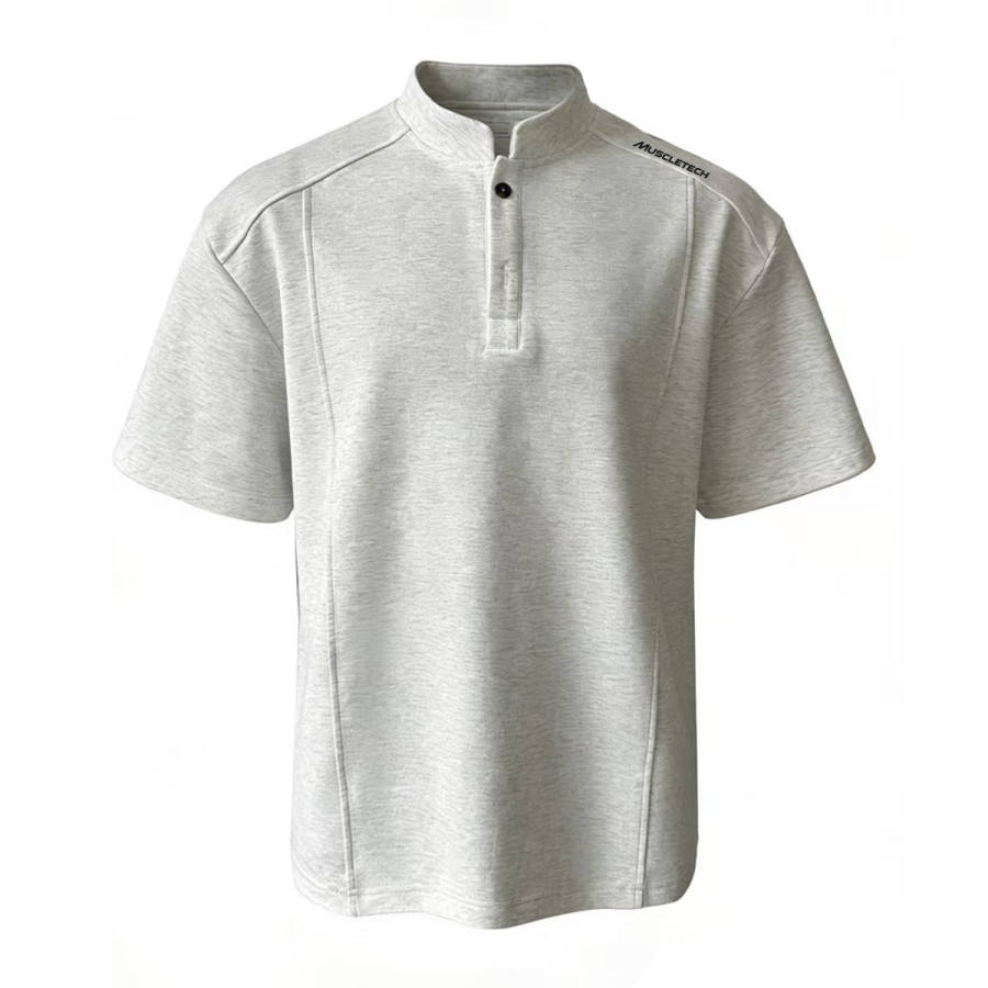 MUSCLETECH T Shirts Unisex Henry Collar Moderate Straight Fit
