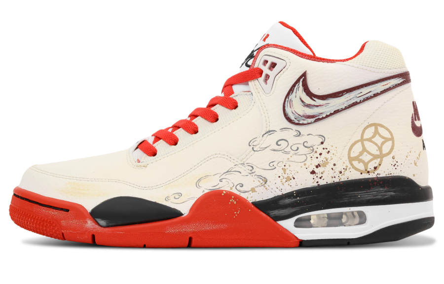 Nike Nike Flight Legacy Leather Cushioning Abrasion Resistant Cushioning, Wear Resistant Mid top Vintage Basketball Shoes