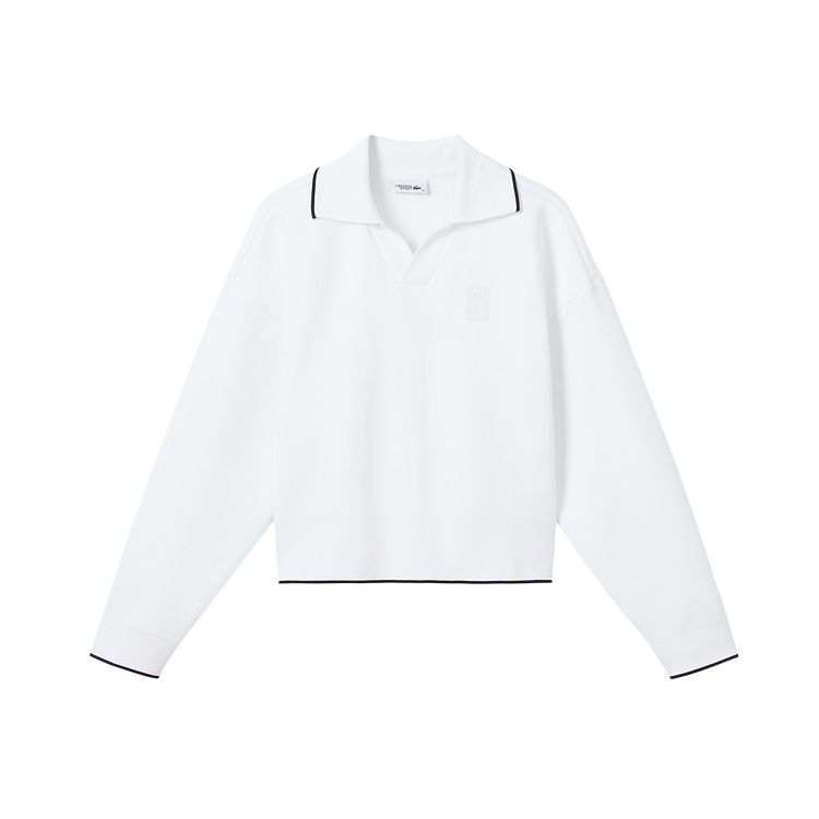LACOSTE Sweatshirts Women's Polo Collar Moderate