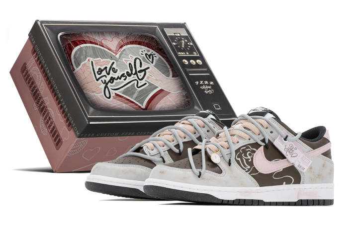 Nike Nike Dunk Box, Rose Mocha Slip Resistant Abrasion Resistant Slip Resistant Abrasion Resistant Low top