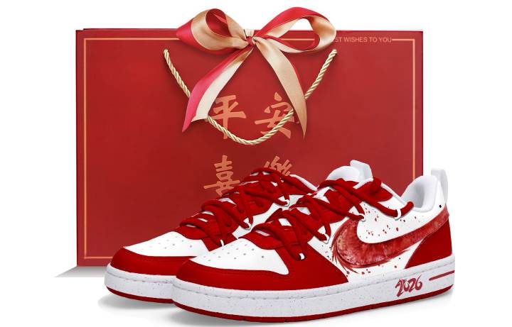 Nike Nike Court Borough 2 Low top Skateboard Shoes Women's Red
